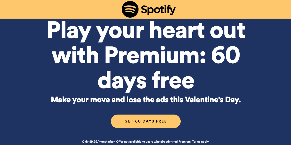 60 Day Spotify Premium Free